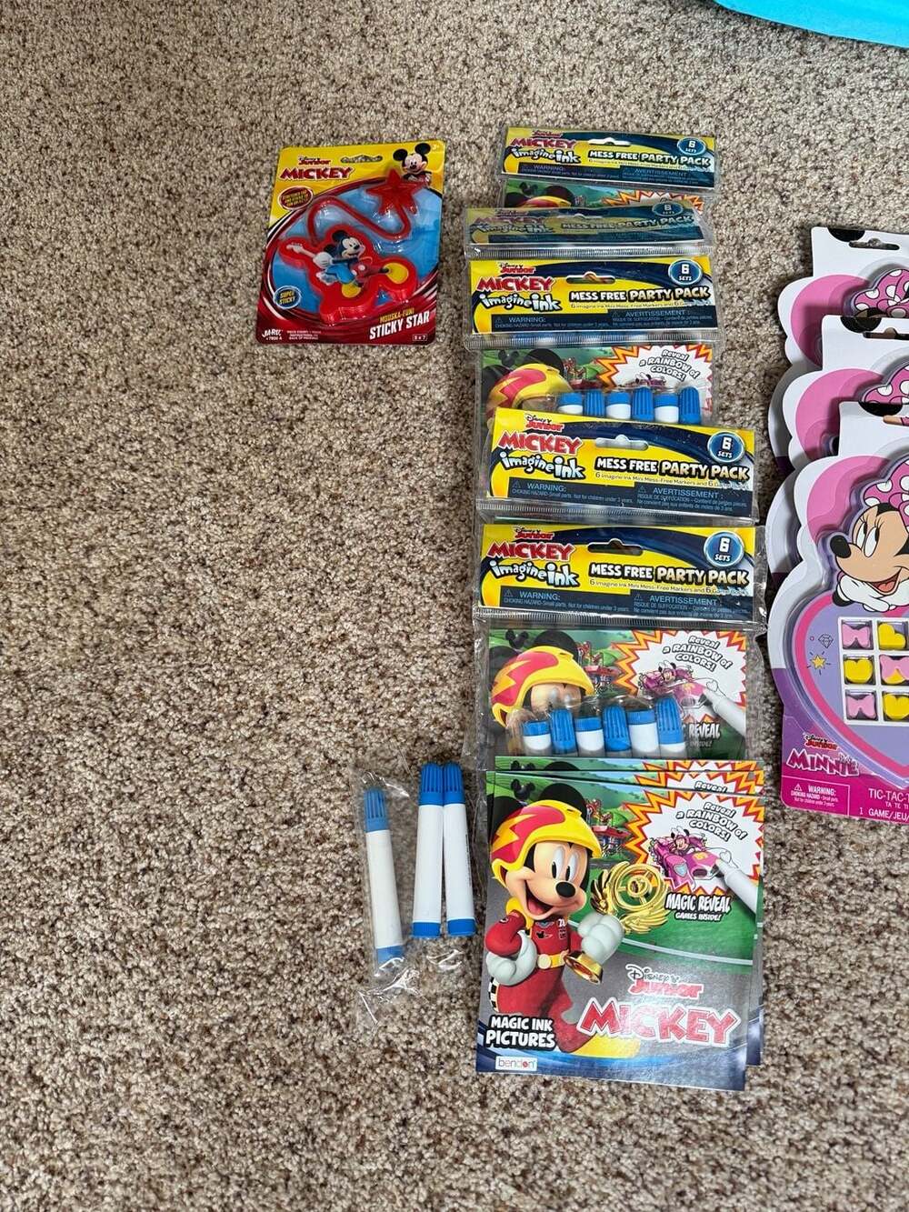 Disney Mickey and Minnie Mouse Party Favor Bundle: Imagine Ink Packs and  Games